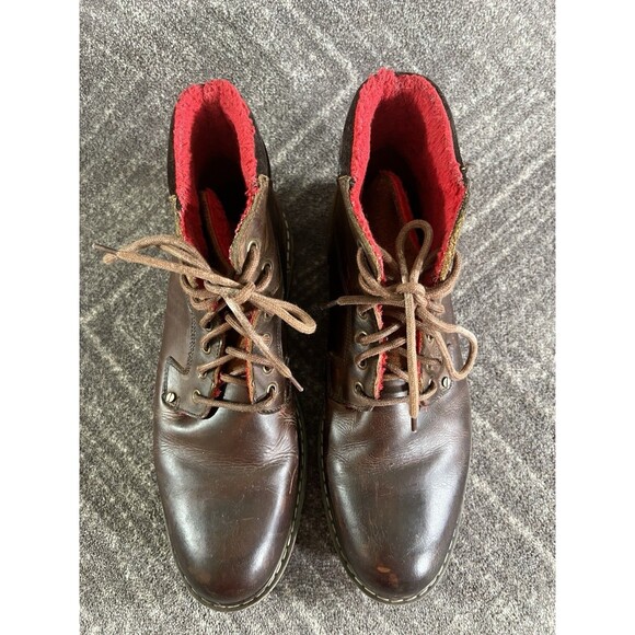Bed Stu Men\'s Sintra Brown Leather Boots Lace Up Fleece Lined US 12.5 main image 15